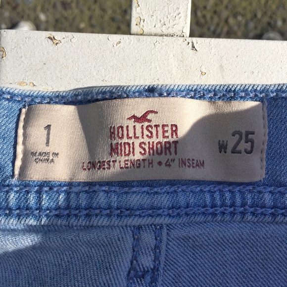 HOLLISTER - RIPPED MIDI SHORTS - Picture 4 of 6